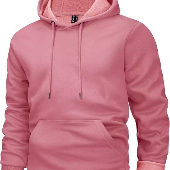 Lightweight Men's Pullover Hoodie with Drawstrings and Ribbed Cuffs - X-Large - Picture 1 of 6